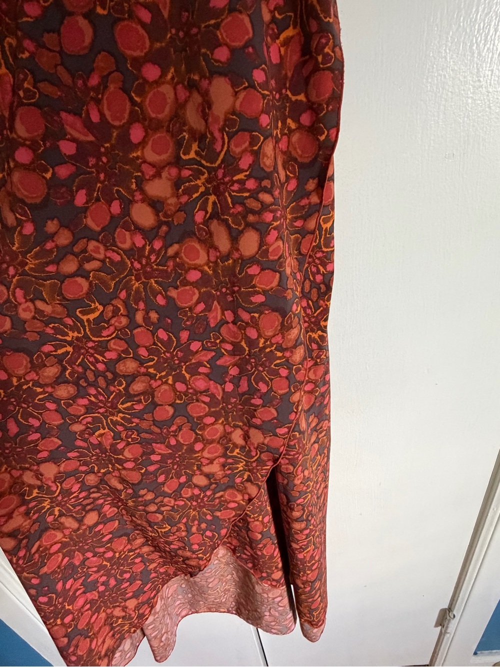 Toad&Co Sleeveless Floral Maxi Dress in Rust and Burnt Orange - Picture 3 of 4